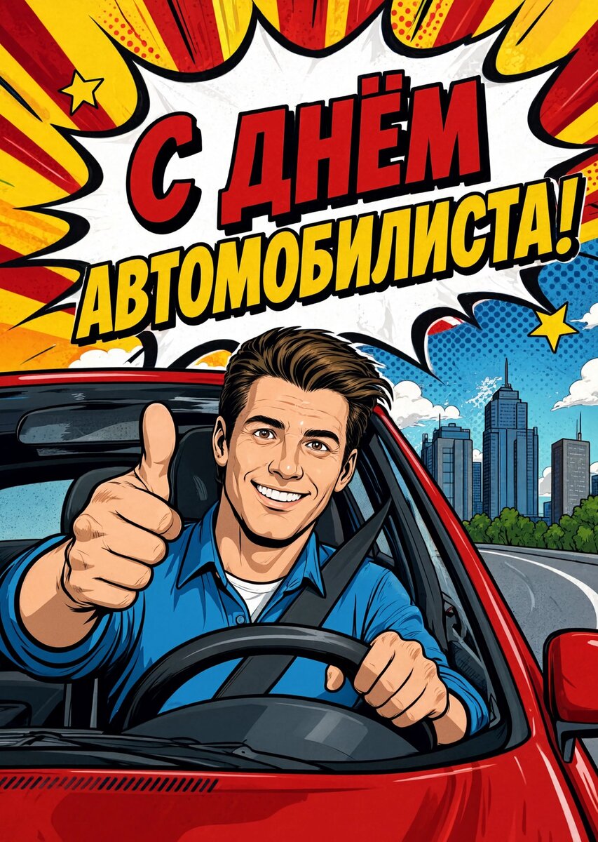 откртыка с Днем Автомобилиста-1