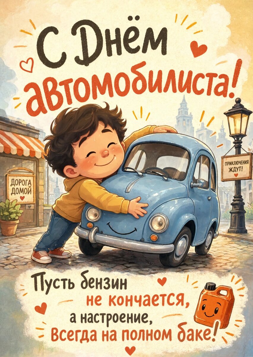 откртыка с Днем Автомобилиста-10