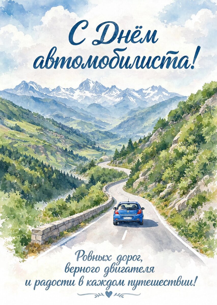 откртыка с Днем Автомобилиста-11
