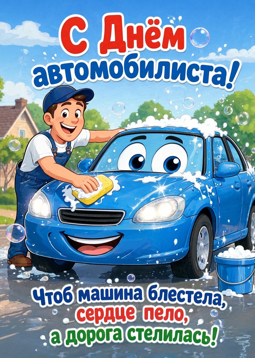 откртыка с Днем Автомобилиста-12