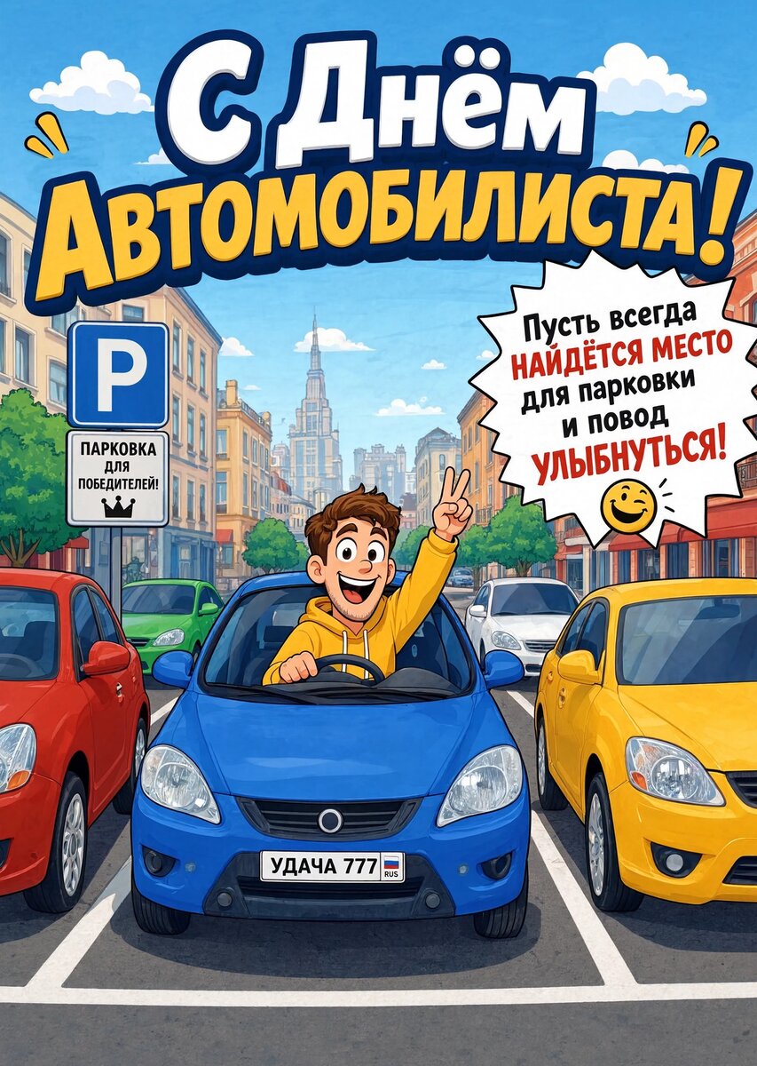 откртыка с Днем Автомобилиста-35