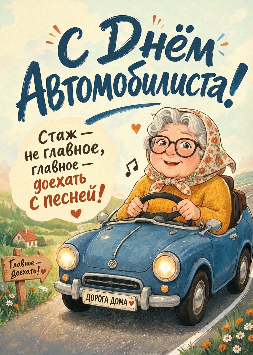 откртыка с Днем Автомобилиста-49
