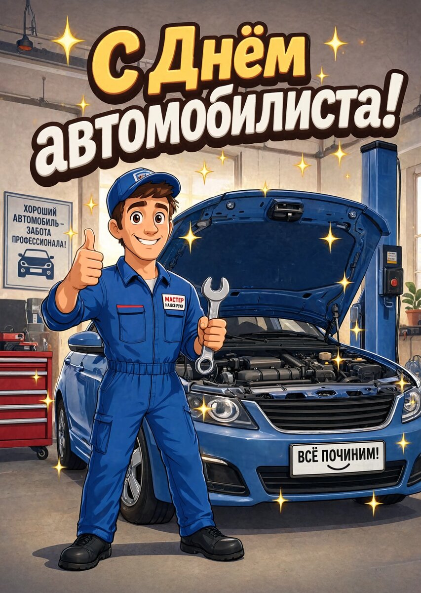 откртыка с Днем Автомобилиста-51