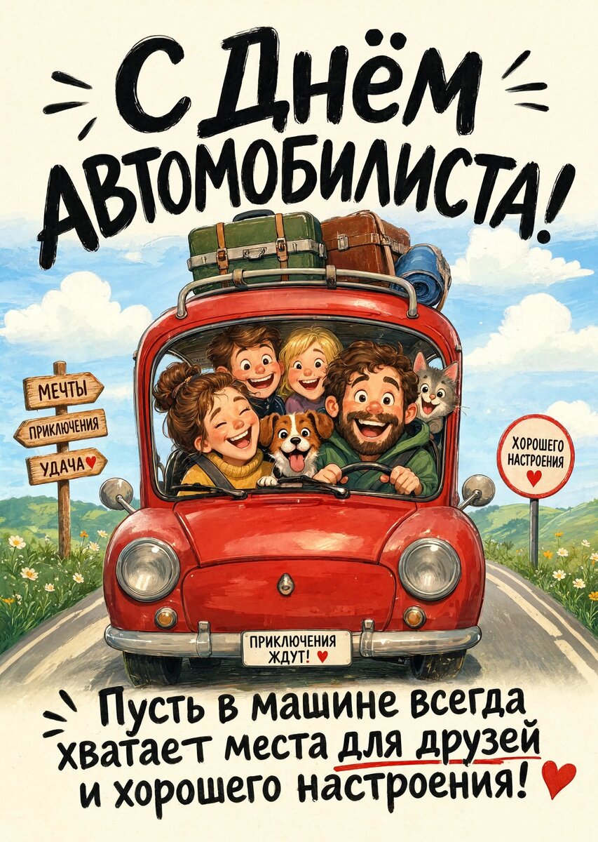 откртыка с Днем Автомобилиста-6