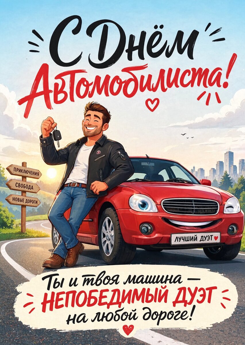 откртыка с Днем Автомобилиста-9