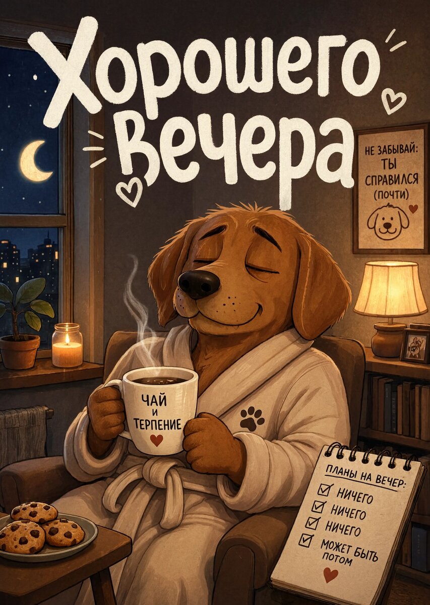 Открытка Доброго вечера #104