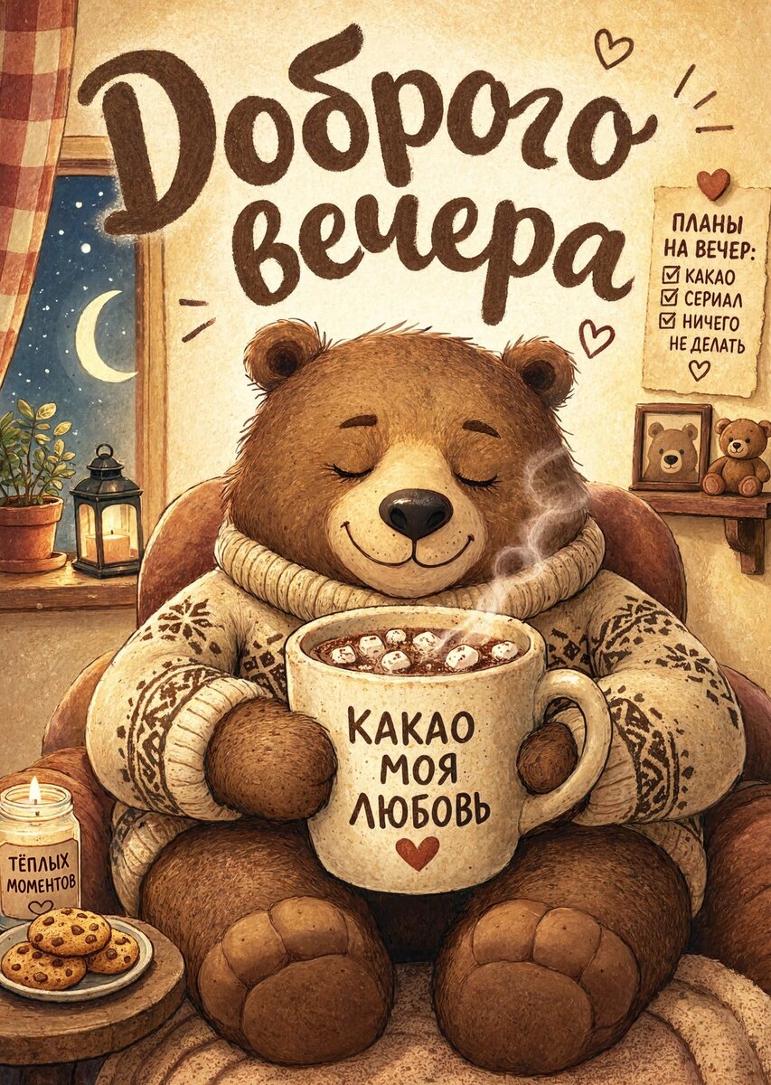 Открытка Доброго вечера #105
