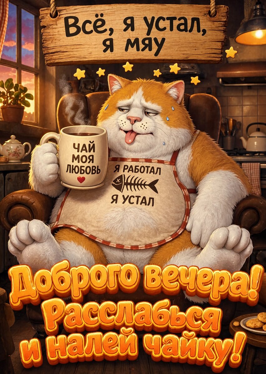Открытка Доброго Вечера #19