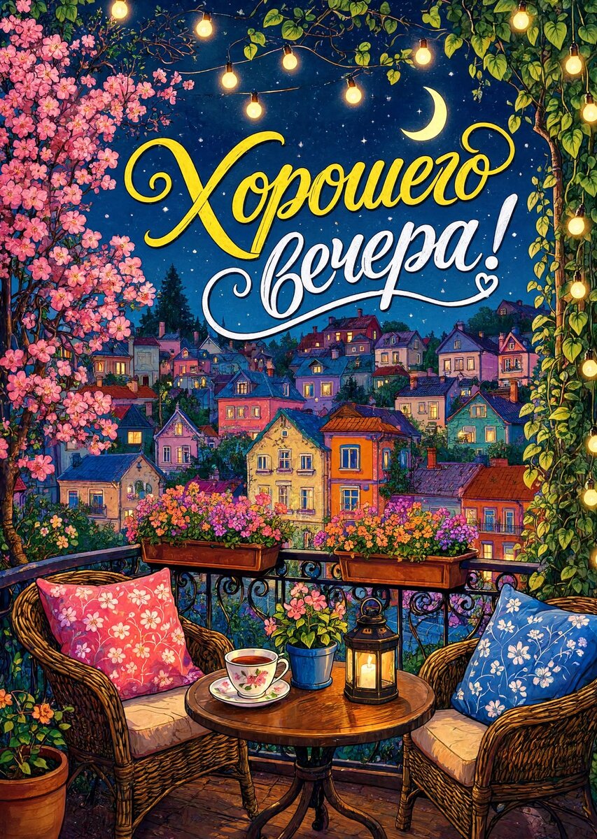 Открытка Доброго Вечера #44