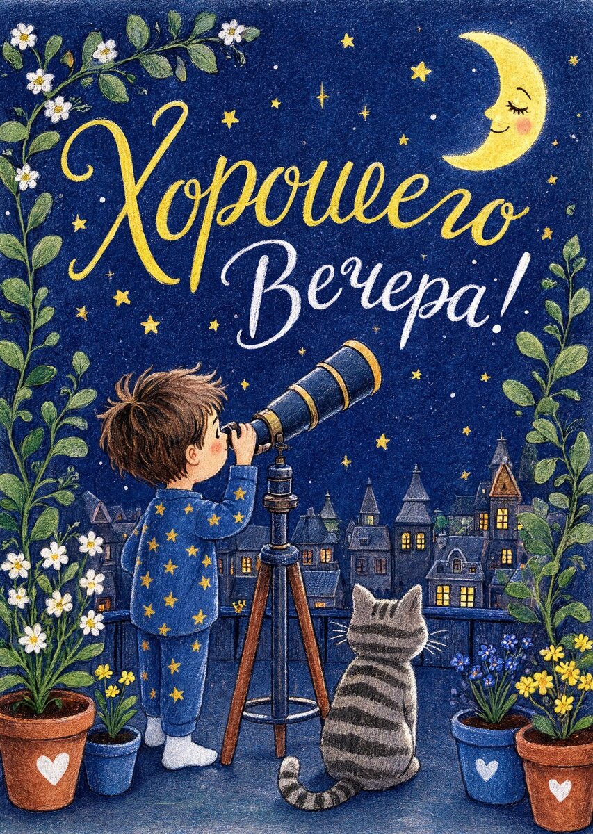 Открытка Доброго Вечера #46