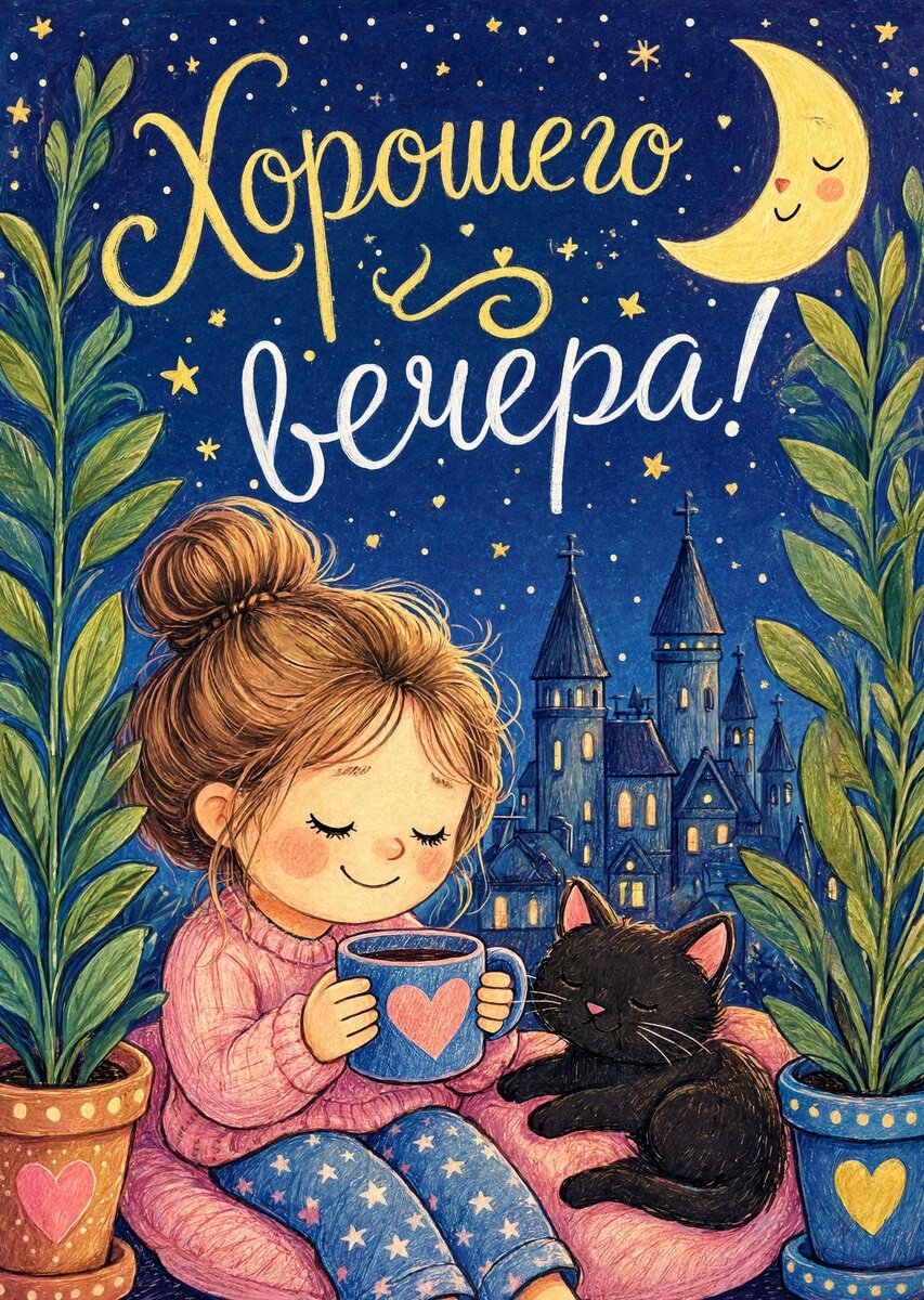 Открытка Доброго Вечера #48