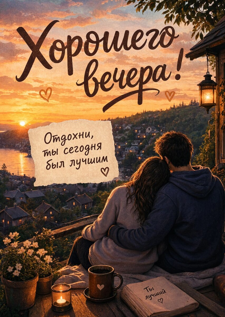Открытка Доброго Вечера #52