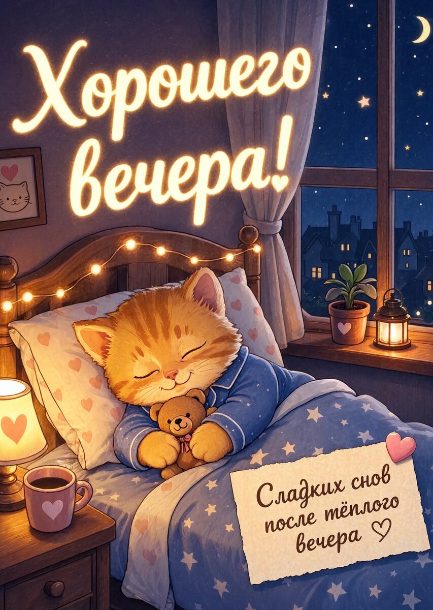 Открытка Доброго Вечера #54