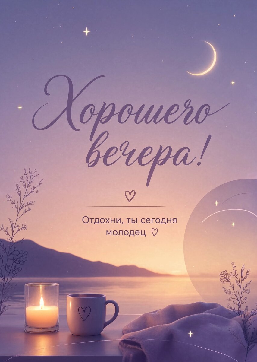 Открытка Доброго Вечера #58