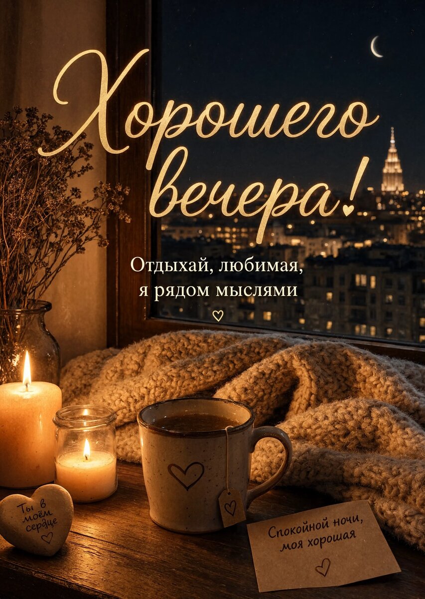 Открытка Доброго Вечера #65