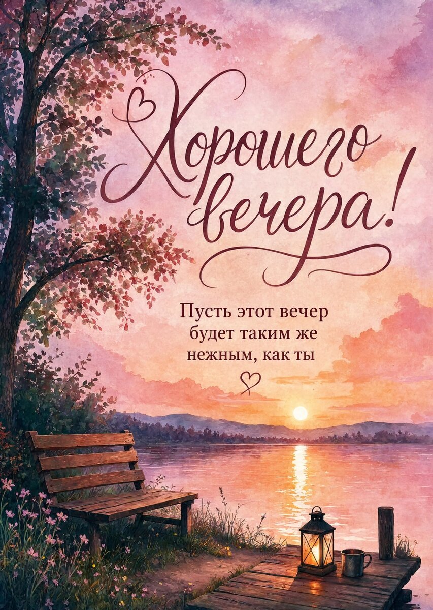 Открытка Доброго Вечера #66