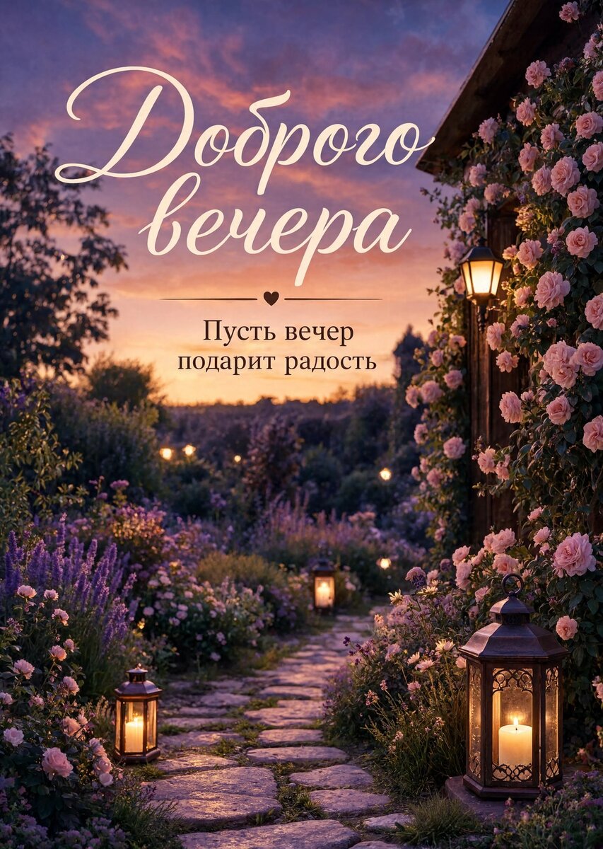 Открытка Доброго Вечера #68