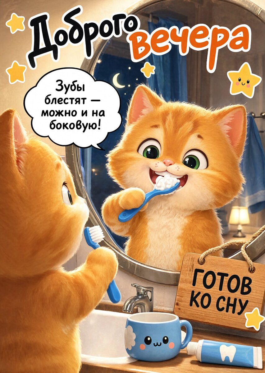 Открытка Доброго вечера #76