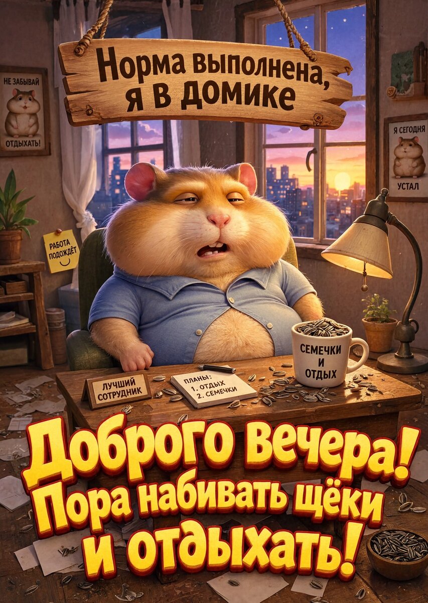 Открытка Доброго вечера #79