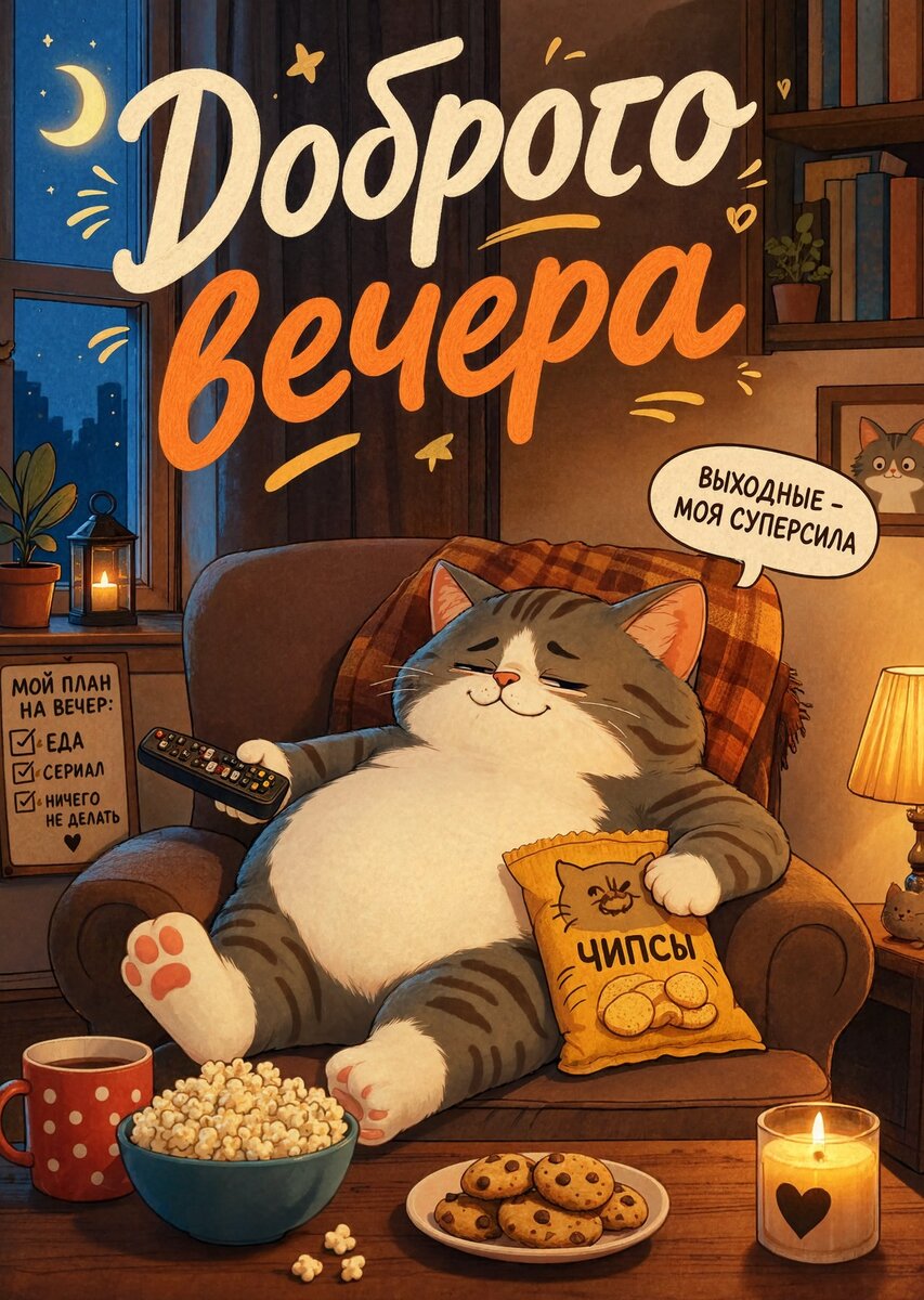 Открытка Доброго вечера #96