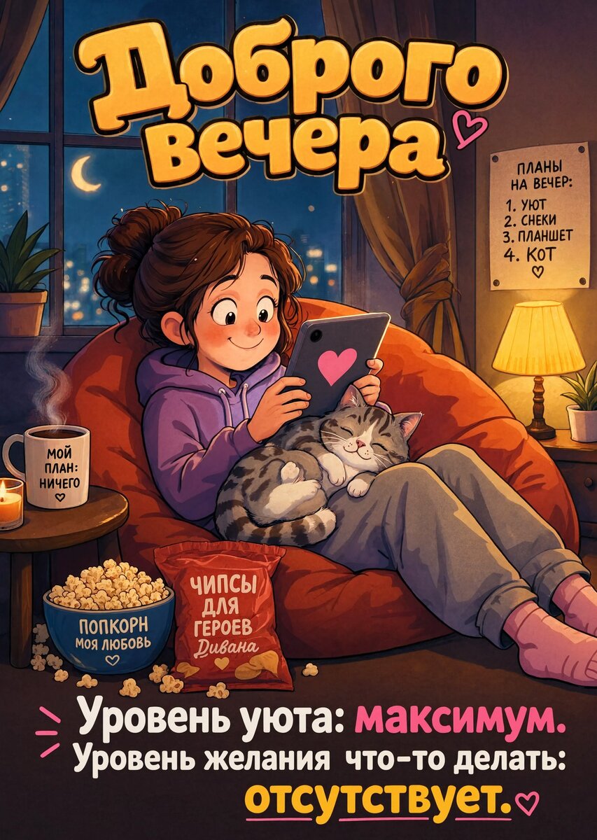Открытка Хорошего вечера #169
