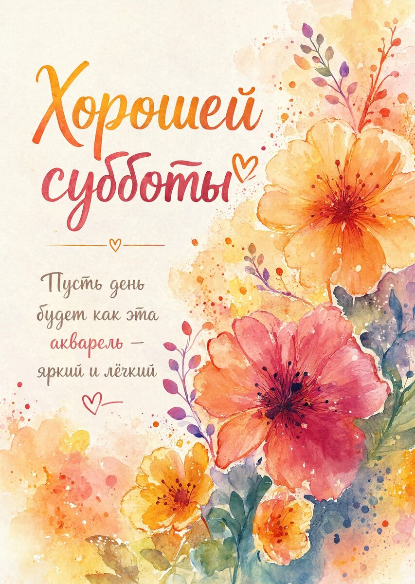 Открытка хорошей Субботы #26