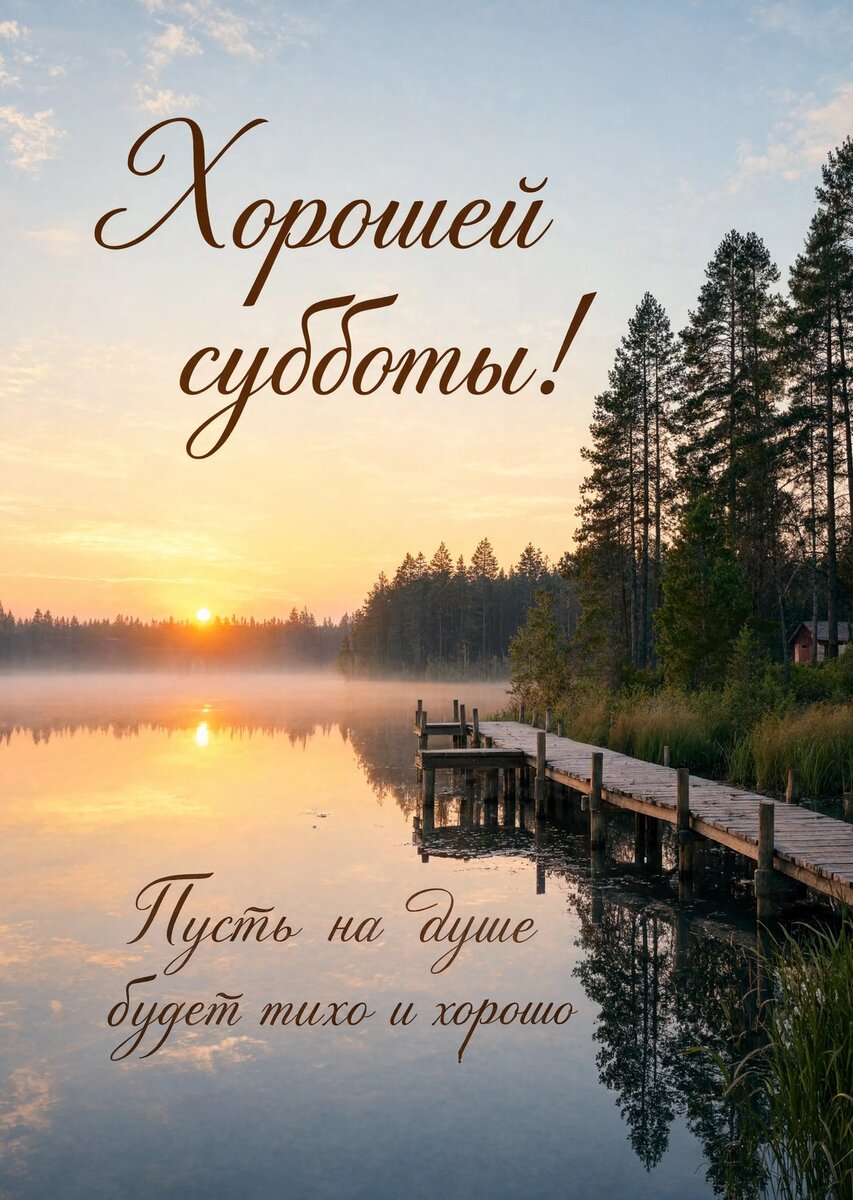 Открытка хорошей Субботы #43