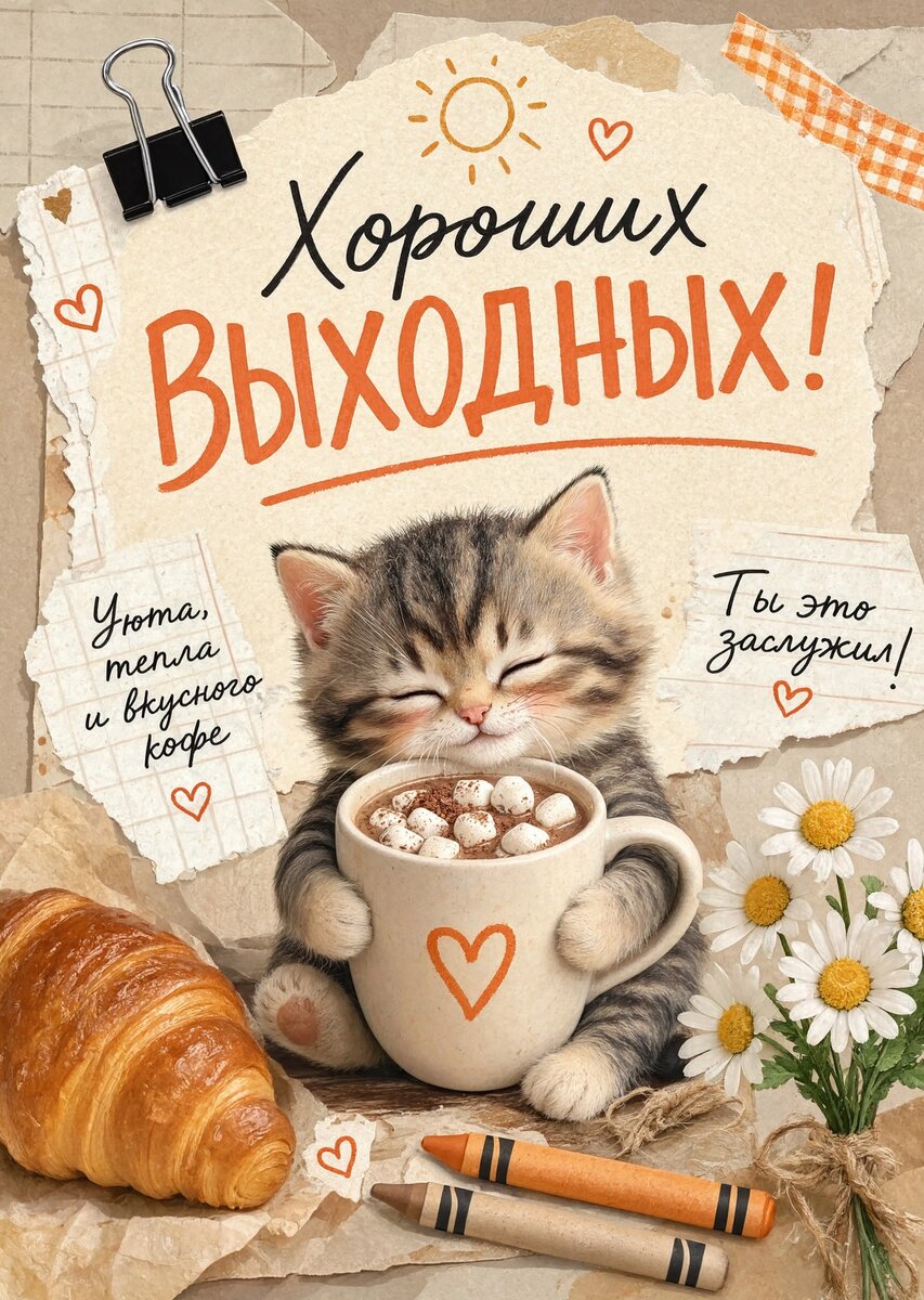 Открытка Хороших выходных #16