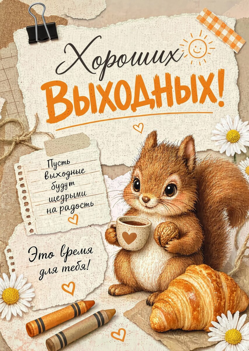 Открытка Хороших выходных #20