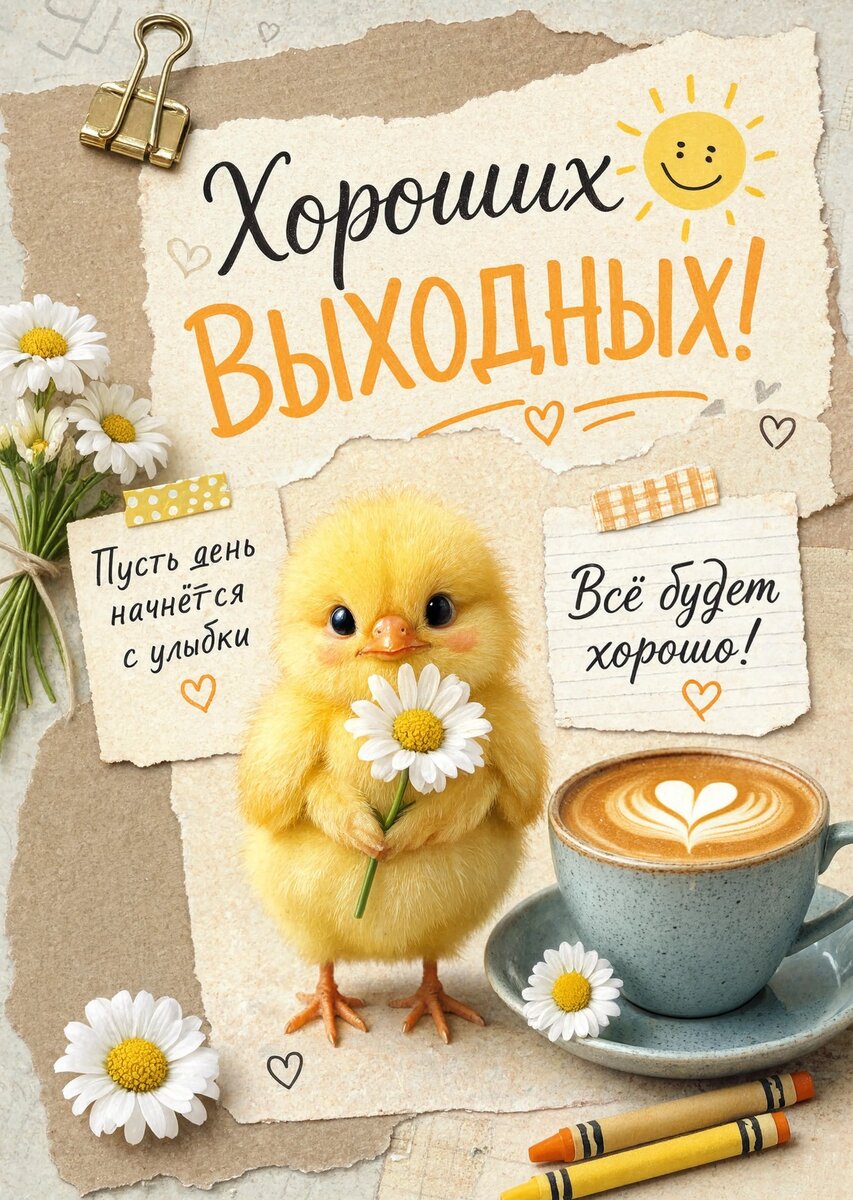 Открытка Хороших выходных #24