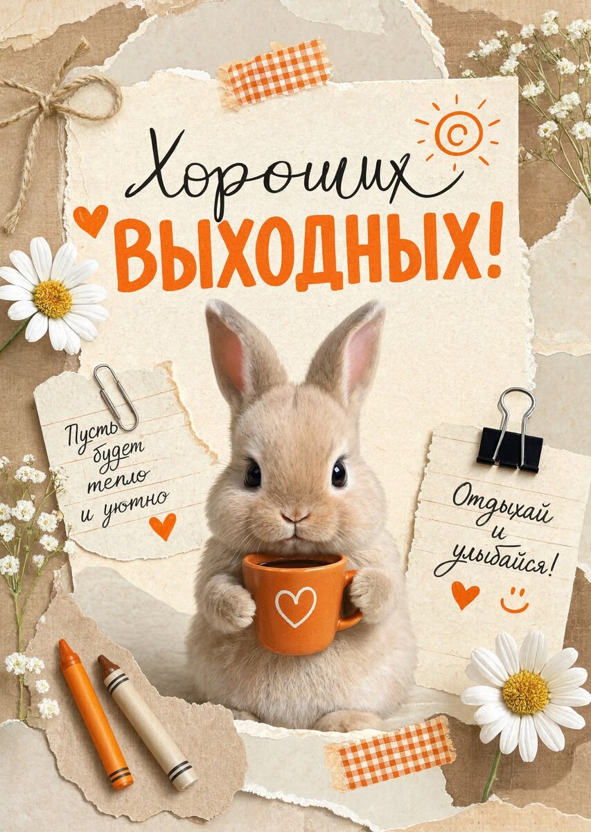 Открытка Хороших выходных #25