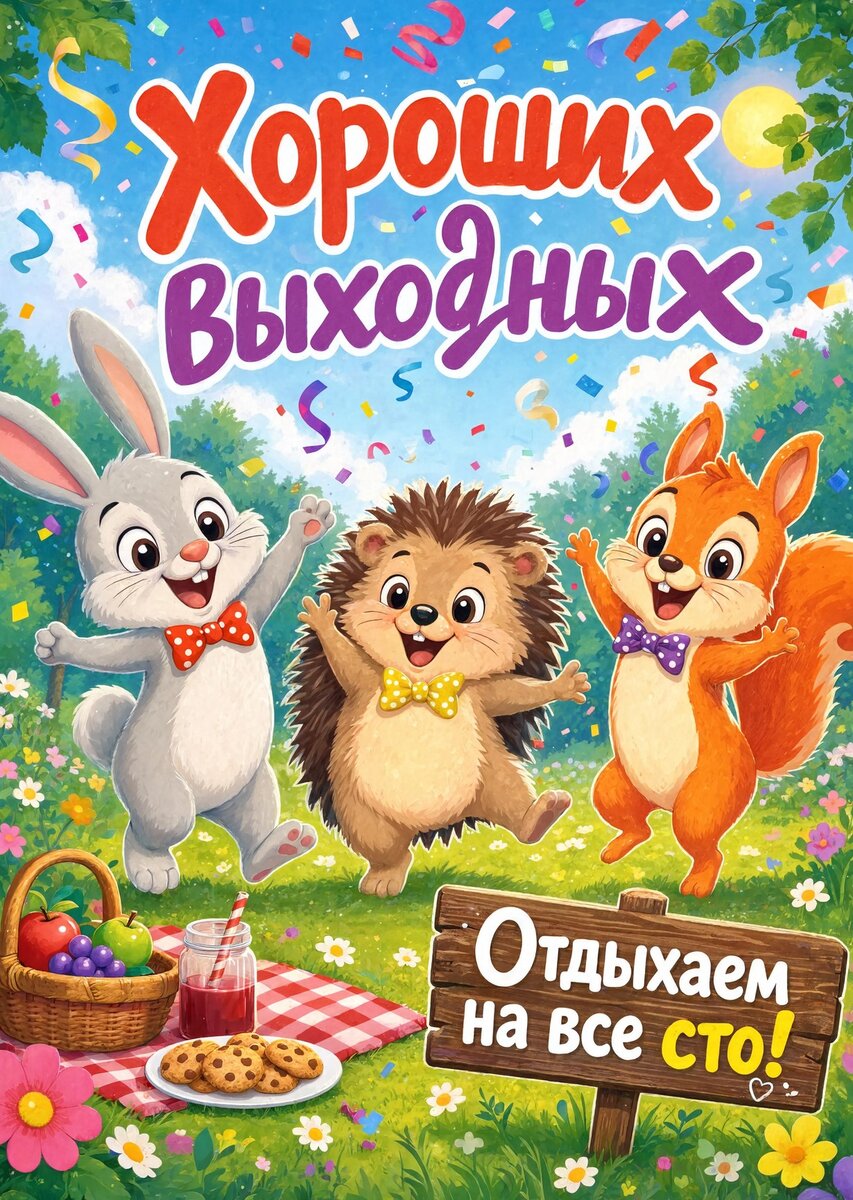 Открытка Хороших выходных #32