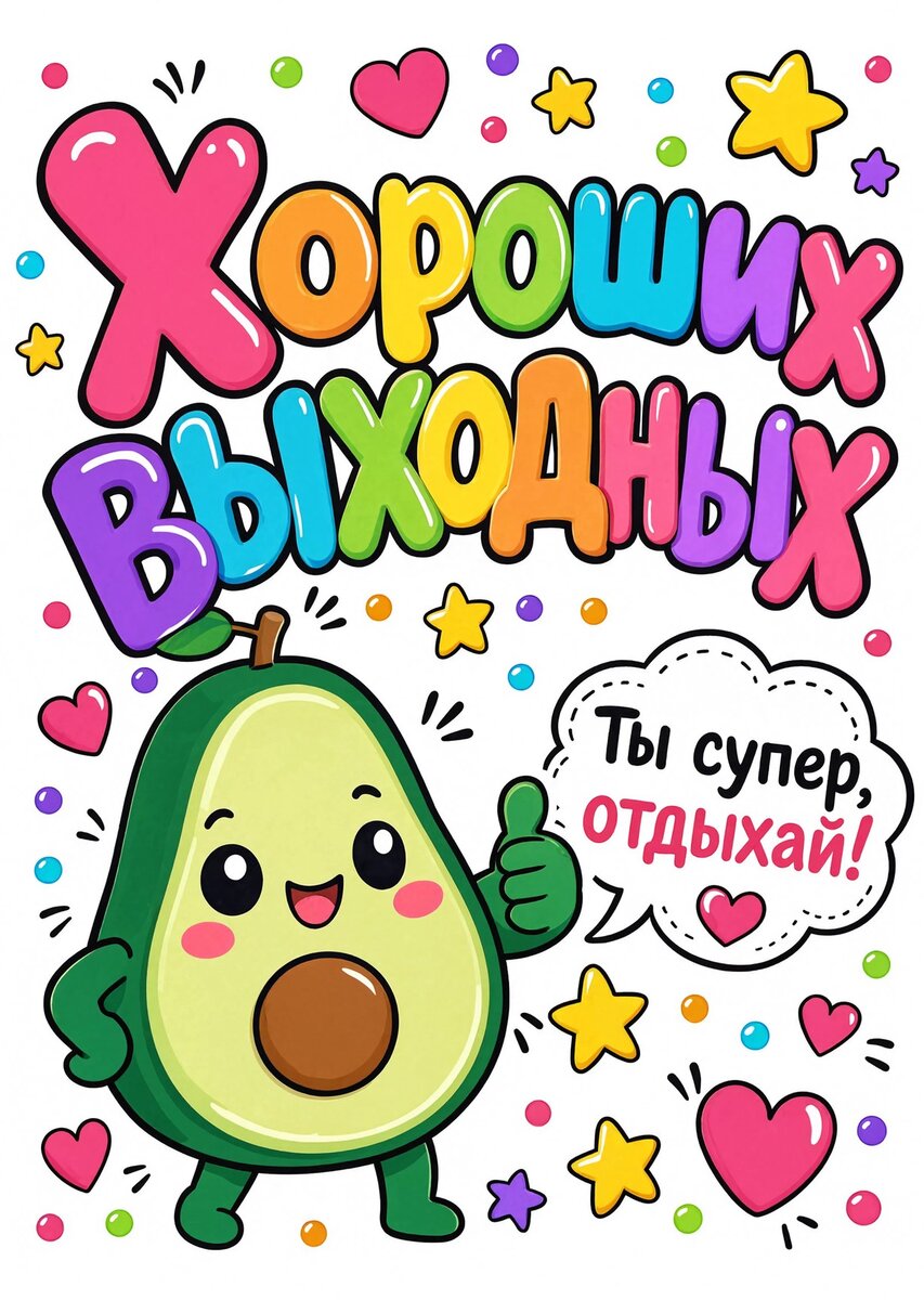 Открытка Хороших выходных #48