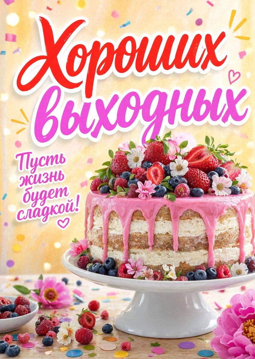 Открытка Хороших выходных #57