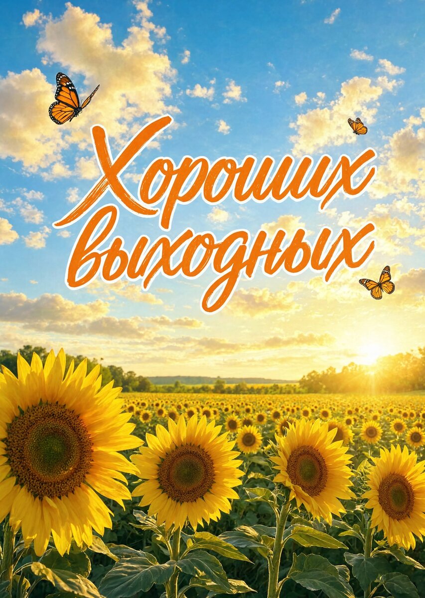 Открытка Хороших выходных #71