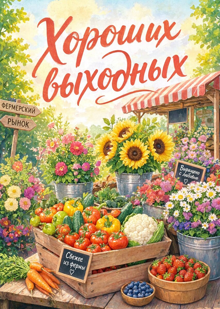 Открытка Хороших выходных #72