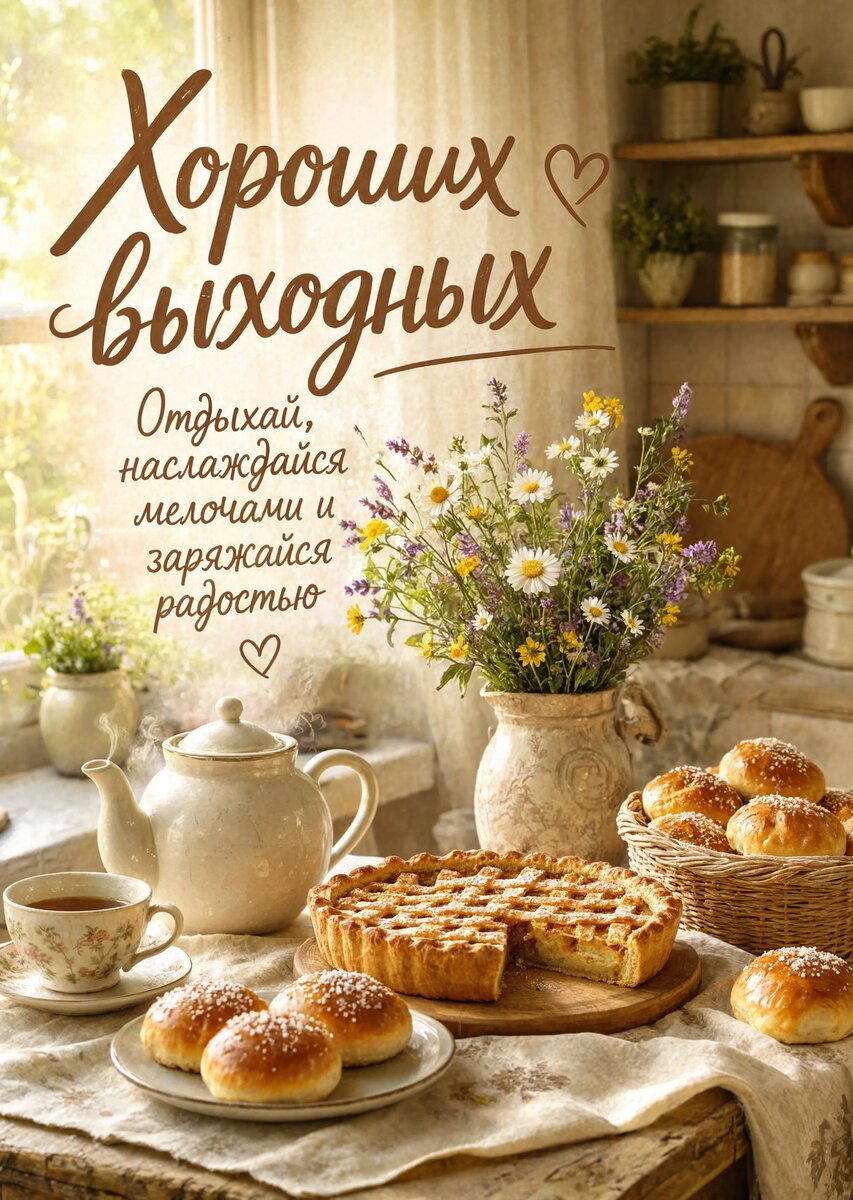 Открытка Хороших выходных #80