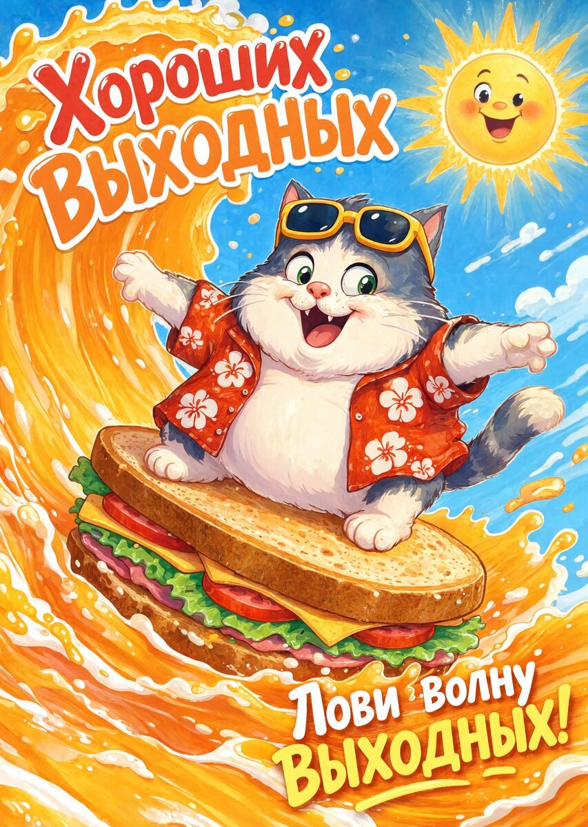 Открытка Хороших выходных #85