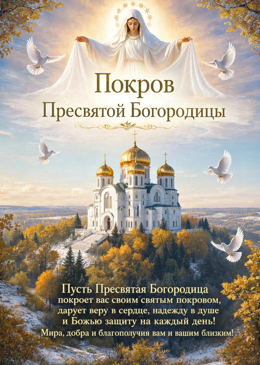 Открытка Покров Пресвятой Богородицы-16