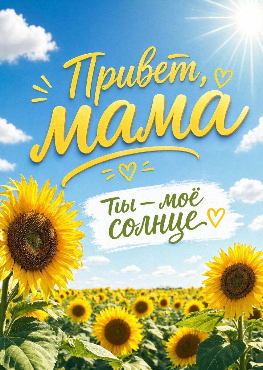 Открытка "Привет" #1
