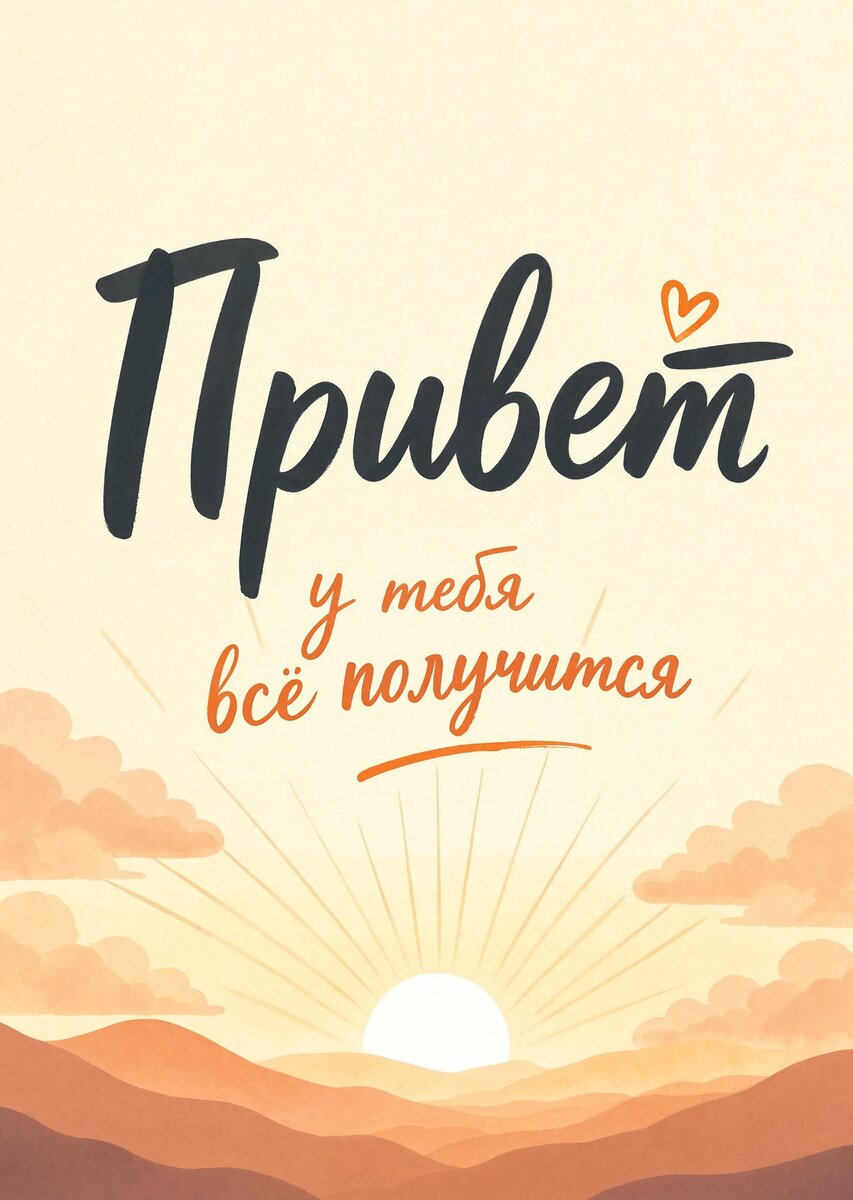 Открытка "Привет" #11