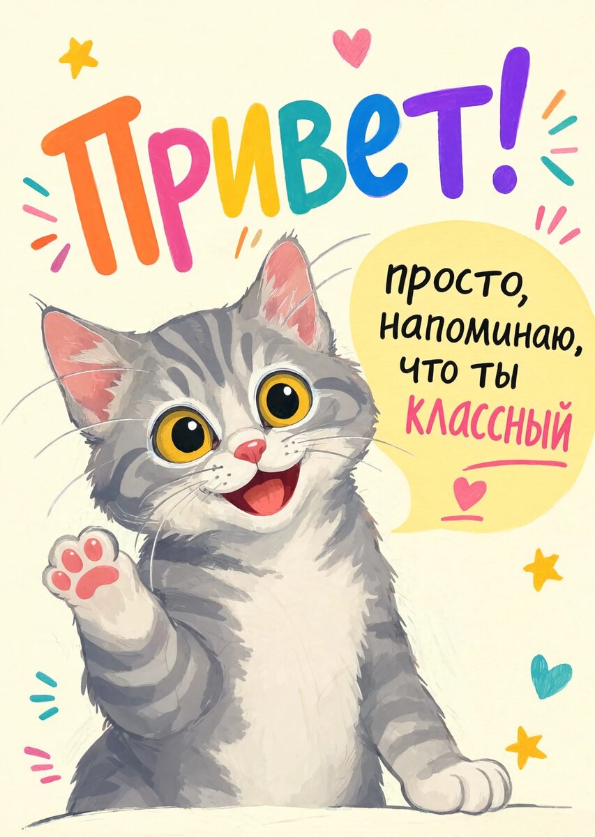 Открытка "Привет" #19