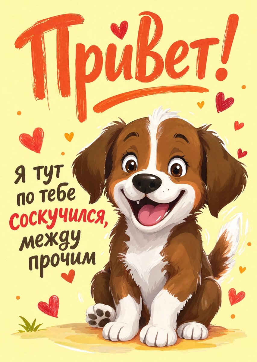 Открытка "Привет" #20