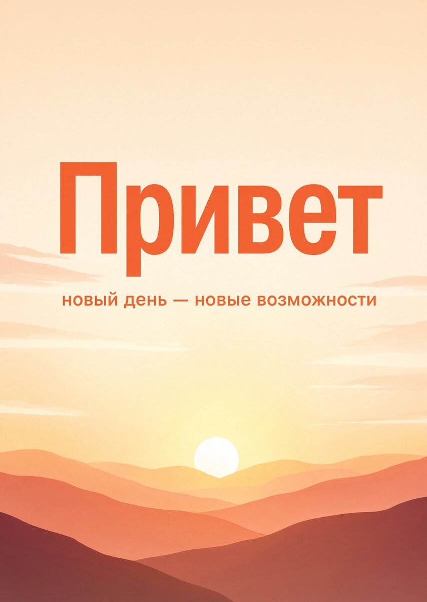 Открытка "Привет" #28
