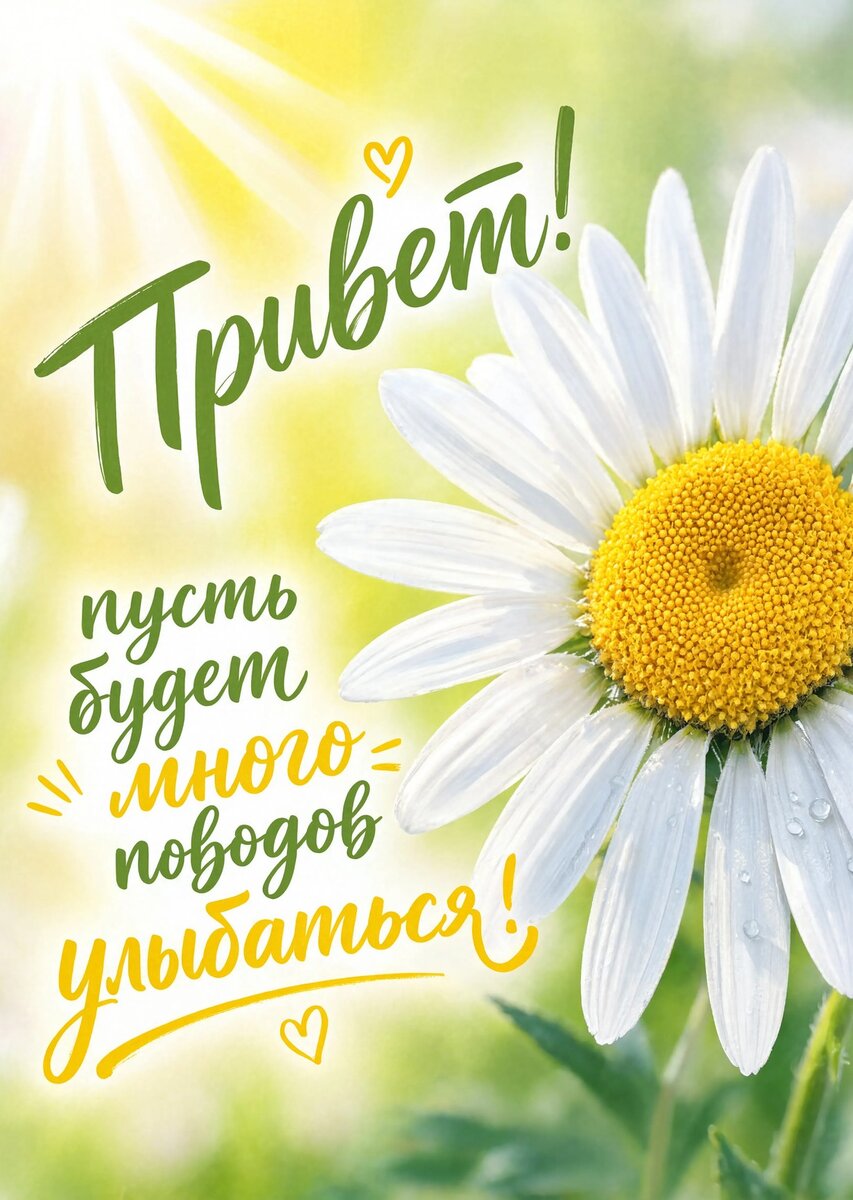 Открытка "Привет" #3