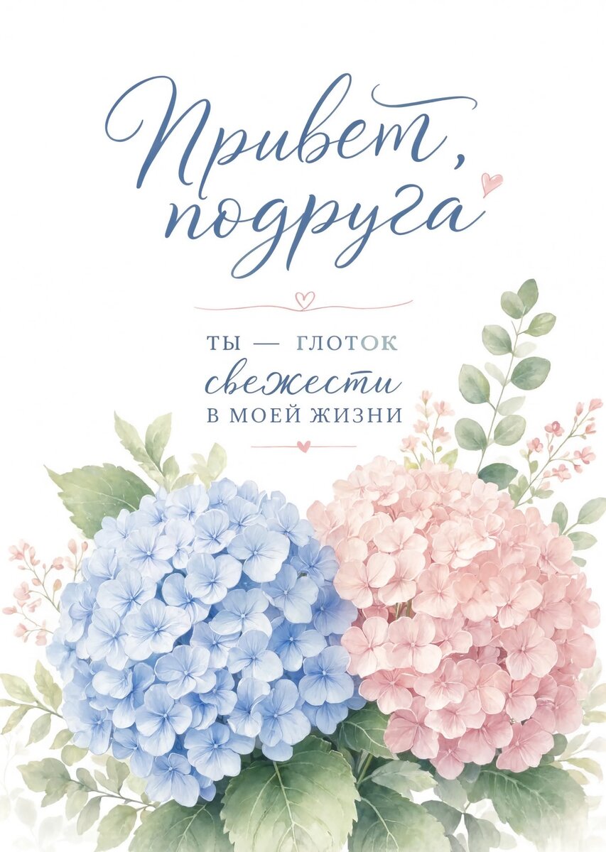 Открытка "Привет" #4