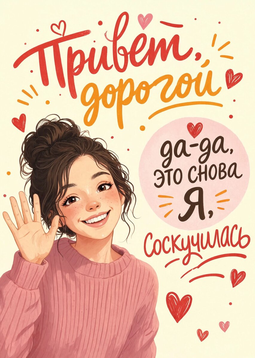 Открытка "Привет" #5