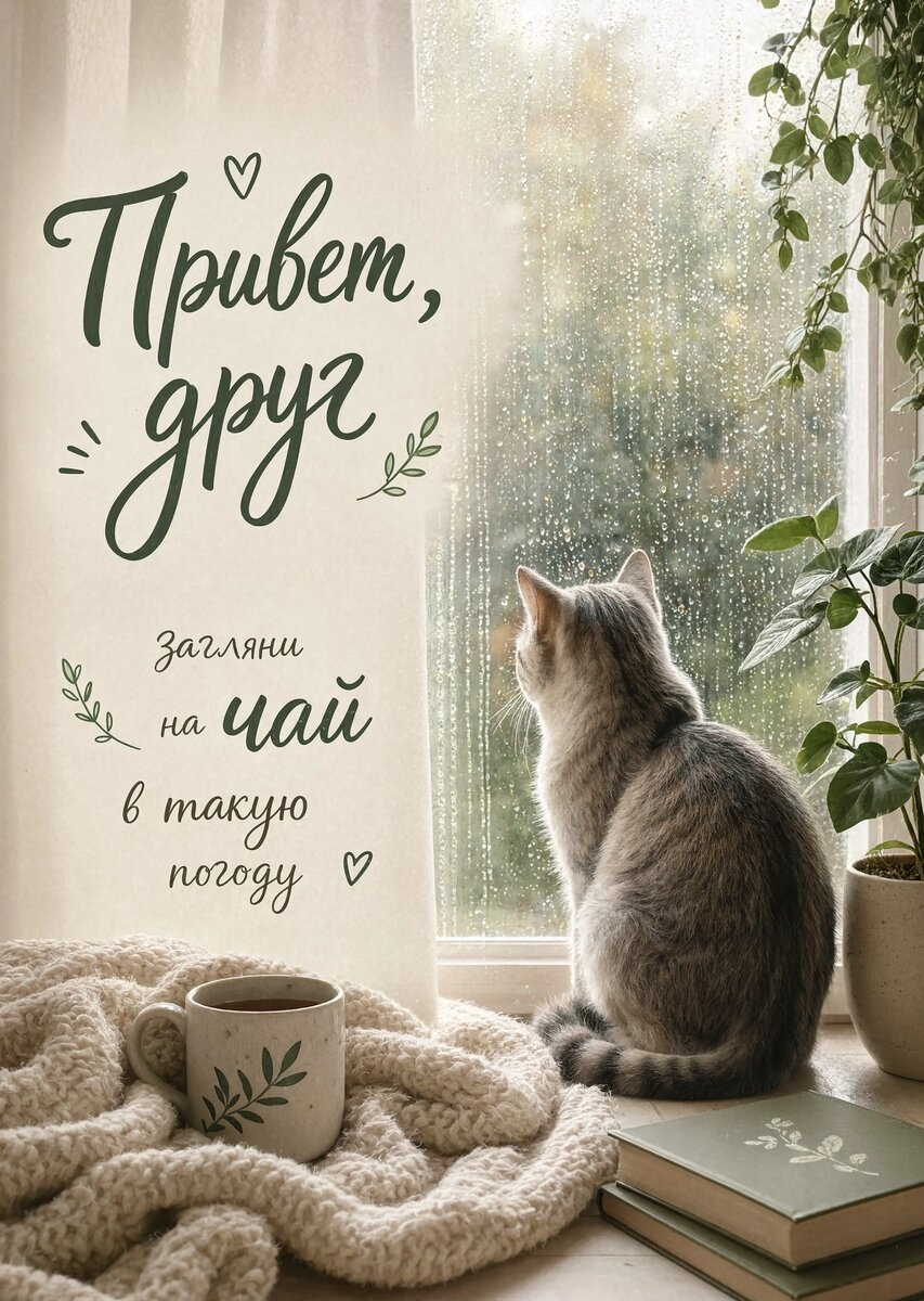 Открытка "Привет" #8