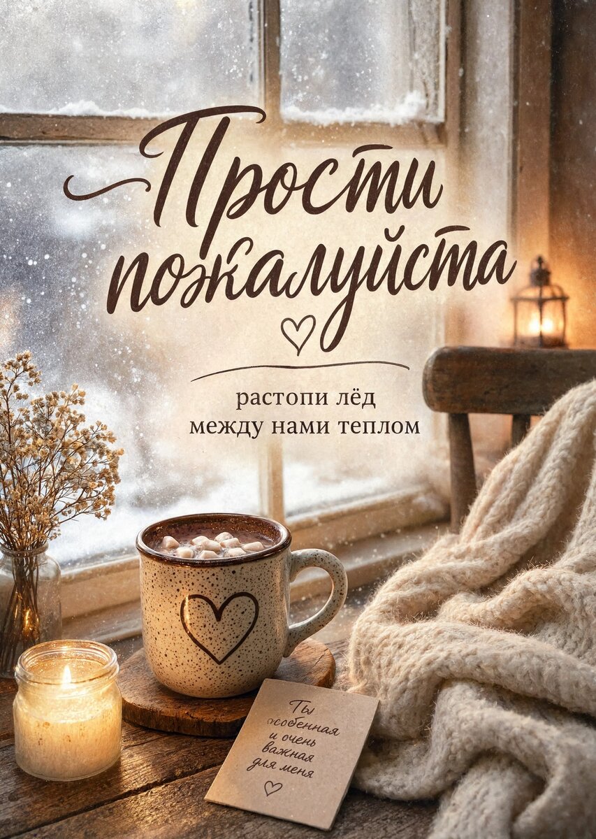 Открытка "Прости" #12