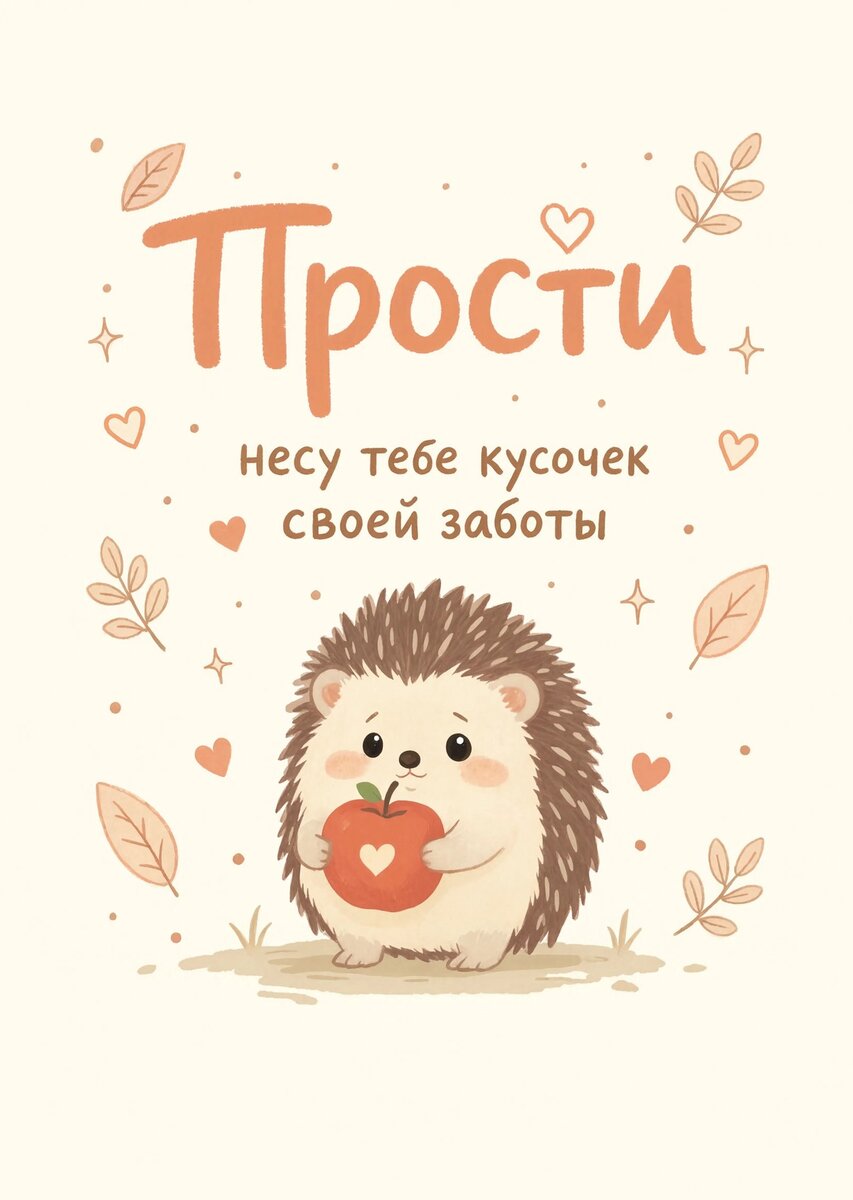 Открытка "Прости" #13